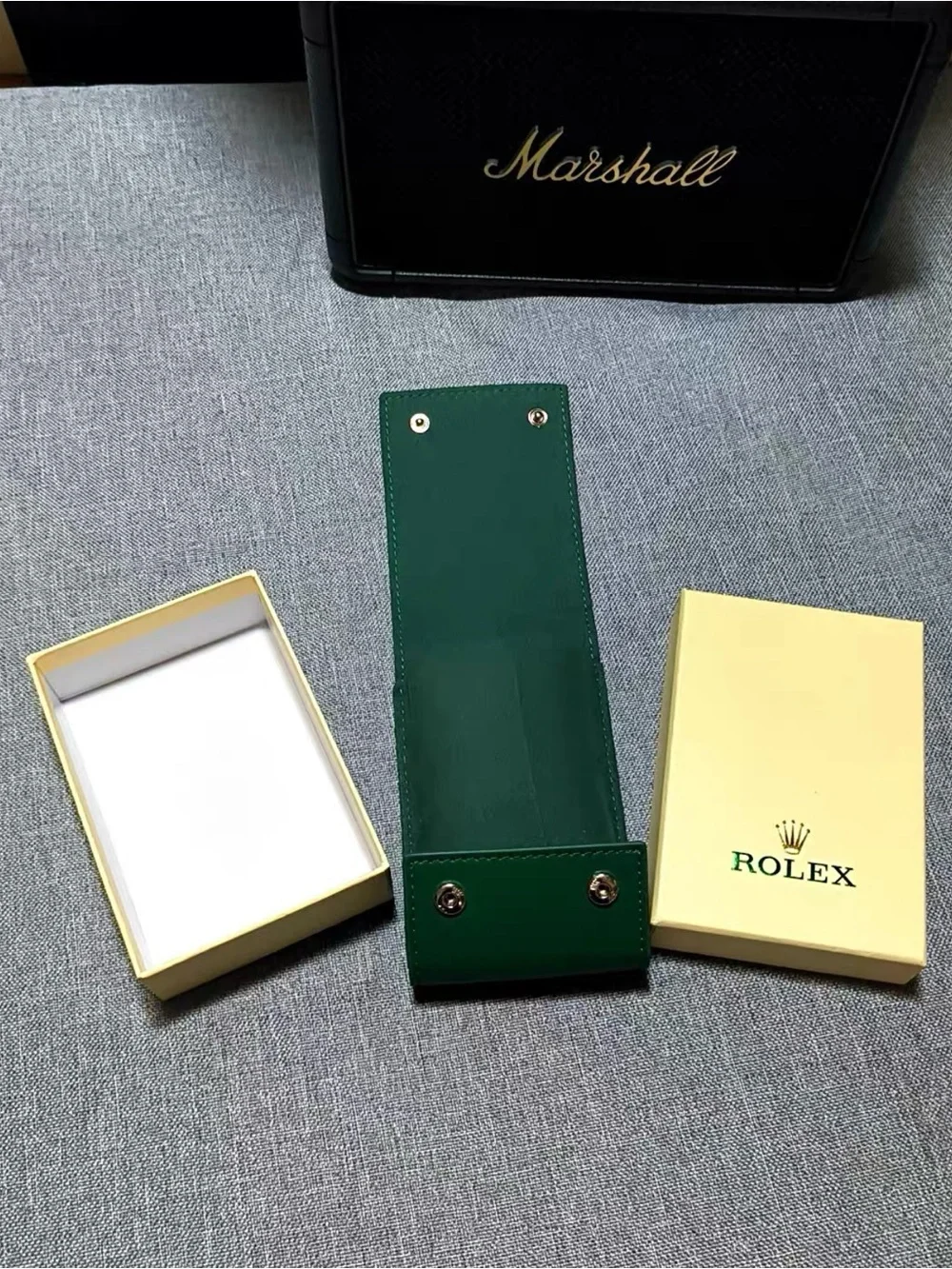 Rolex Emerald Green Leather Watch Case